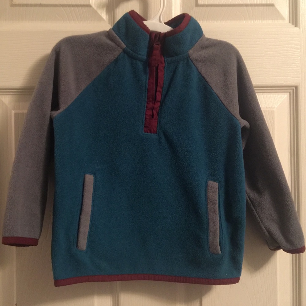 Cat & Jack Burgundy, Teal, Gray Fleece 4T